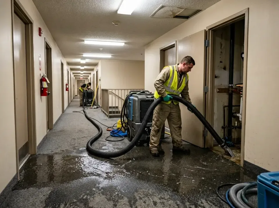 multi-unit-apartment-hallway-f-005 — frequently asked questions, Emergency Burst Pipe Water Extraction & Removal in Fort Bel…